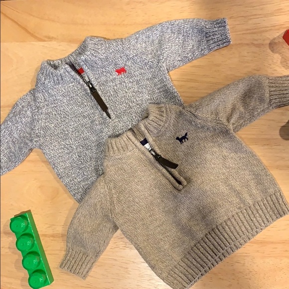 carter's half zip pullover sweater